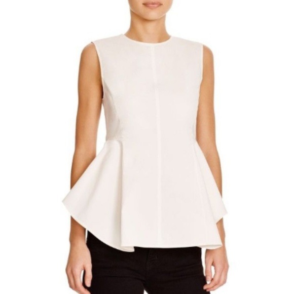 Theory Structured Peplum Top - Picture 1 of 5